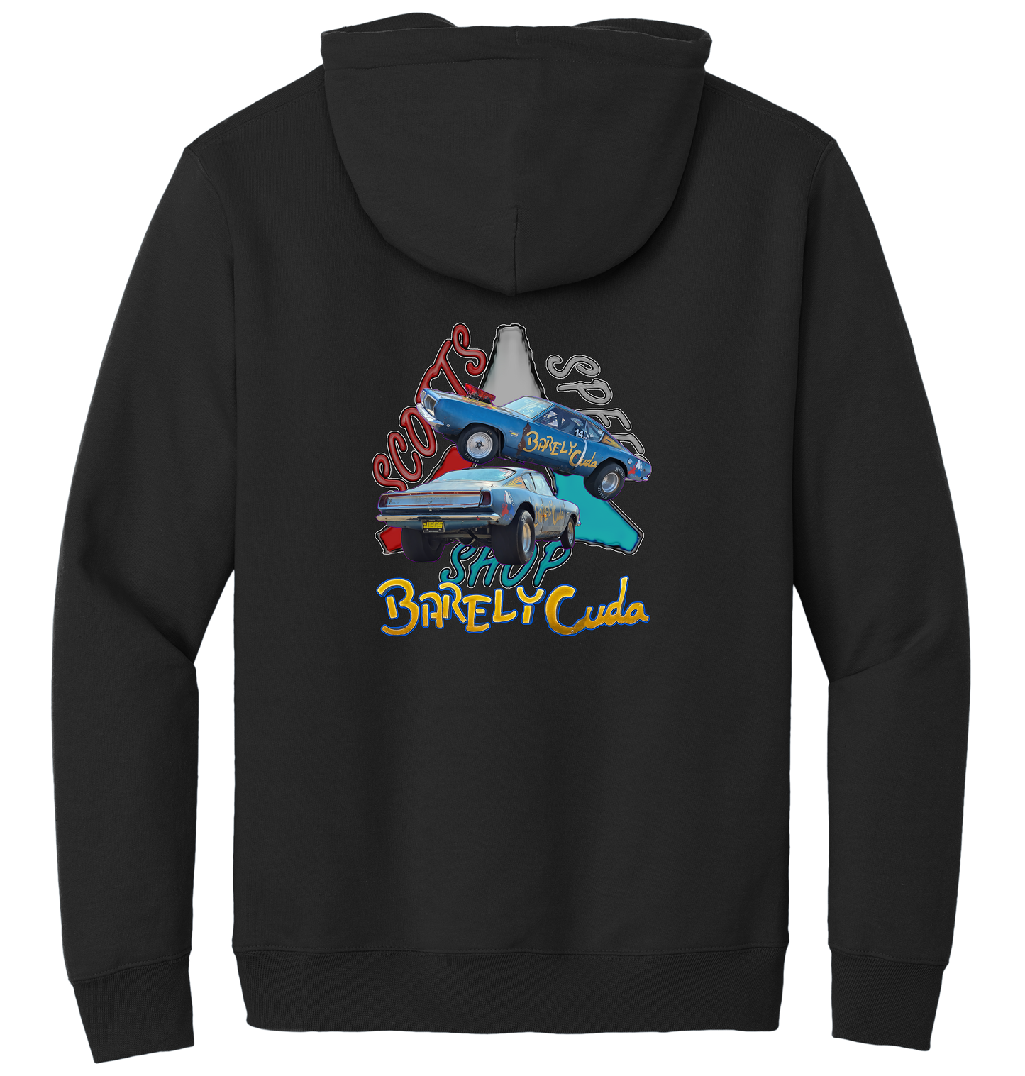 Scotts Speed Shop Barely Cuda Pullover Hooded Sweatshirt