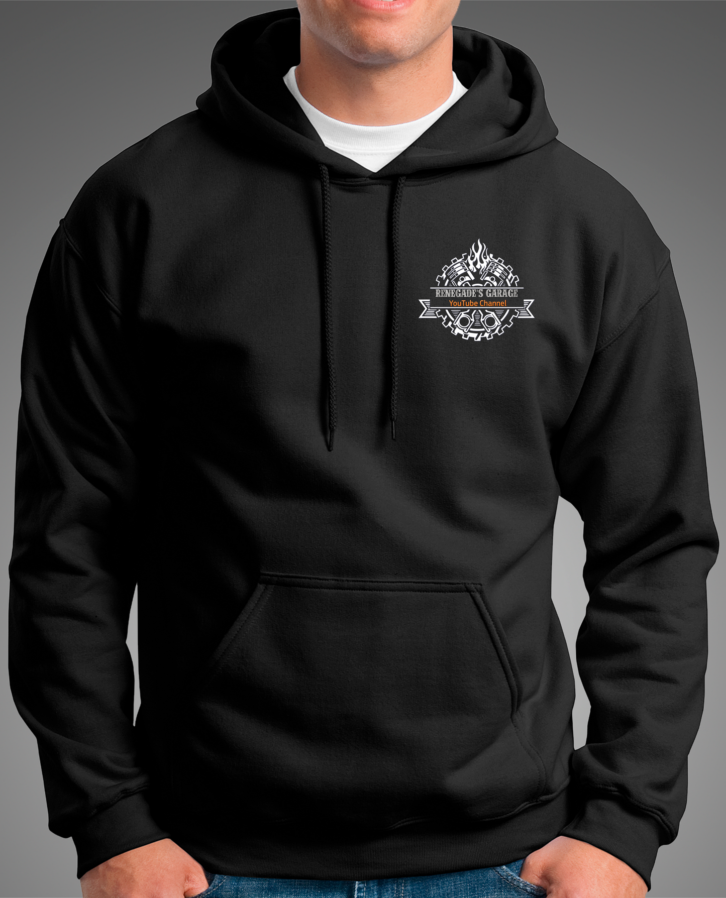 Renegade's Garage Pullover Hooded Sweatshirt